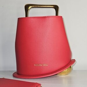 Verano Hill red Leather Bag (New)